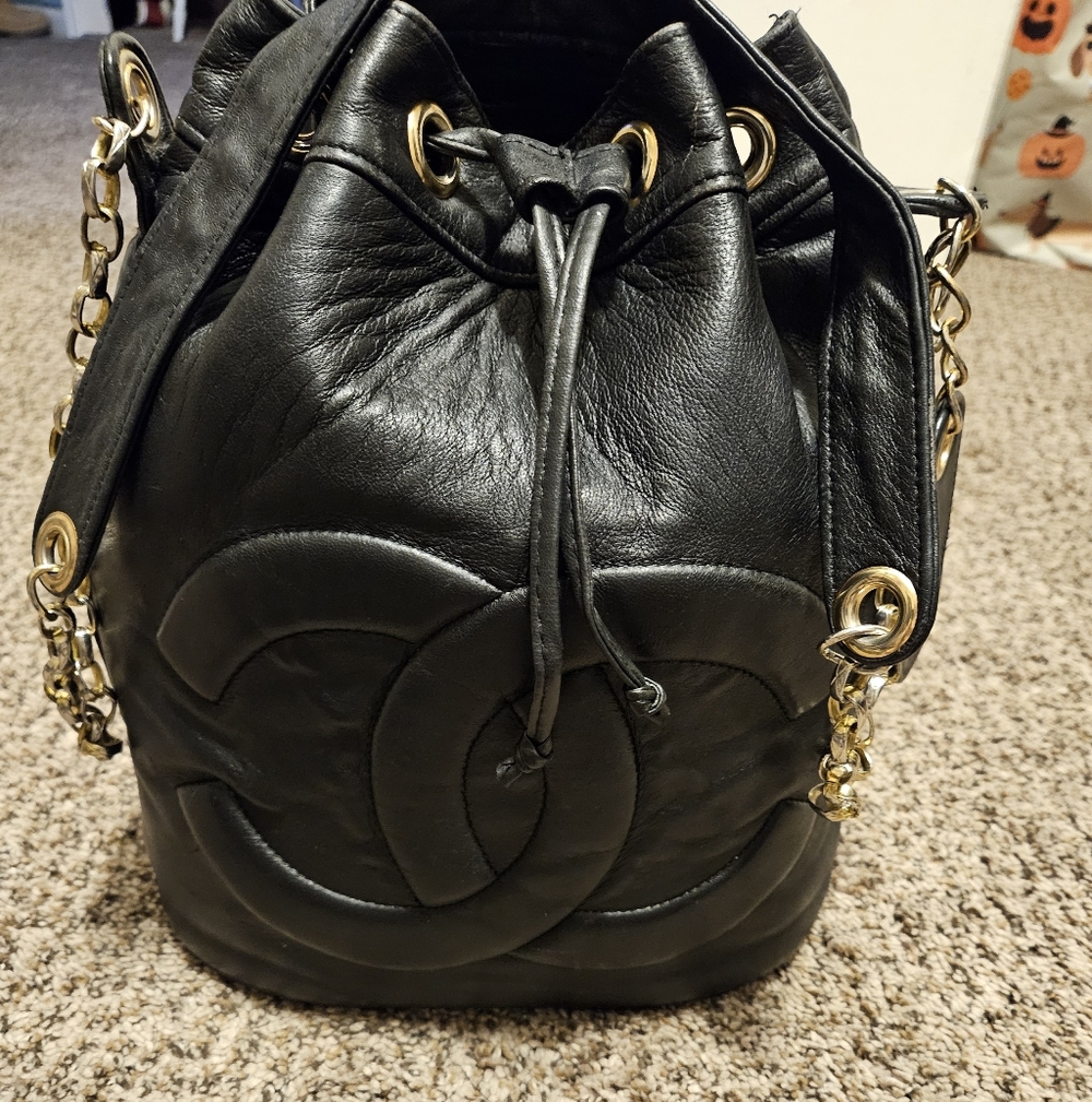 Vintage Chanel Drawstring Bucket Bag